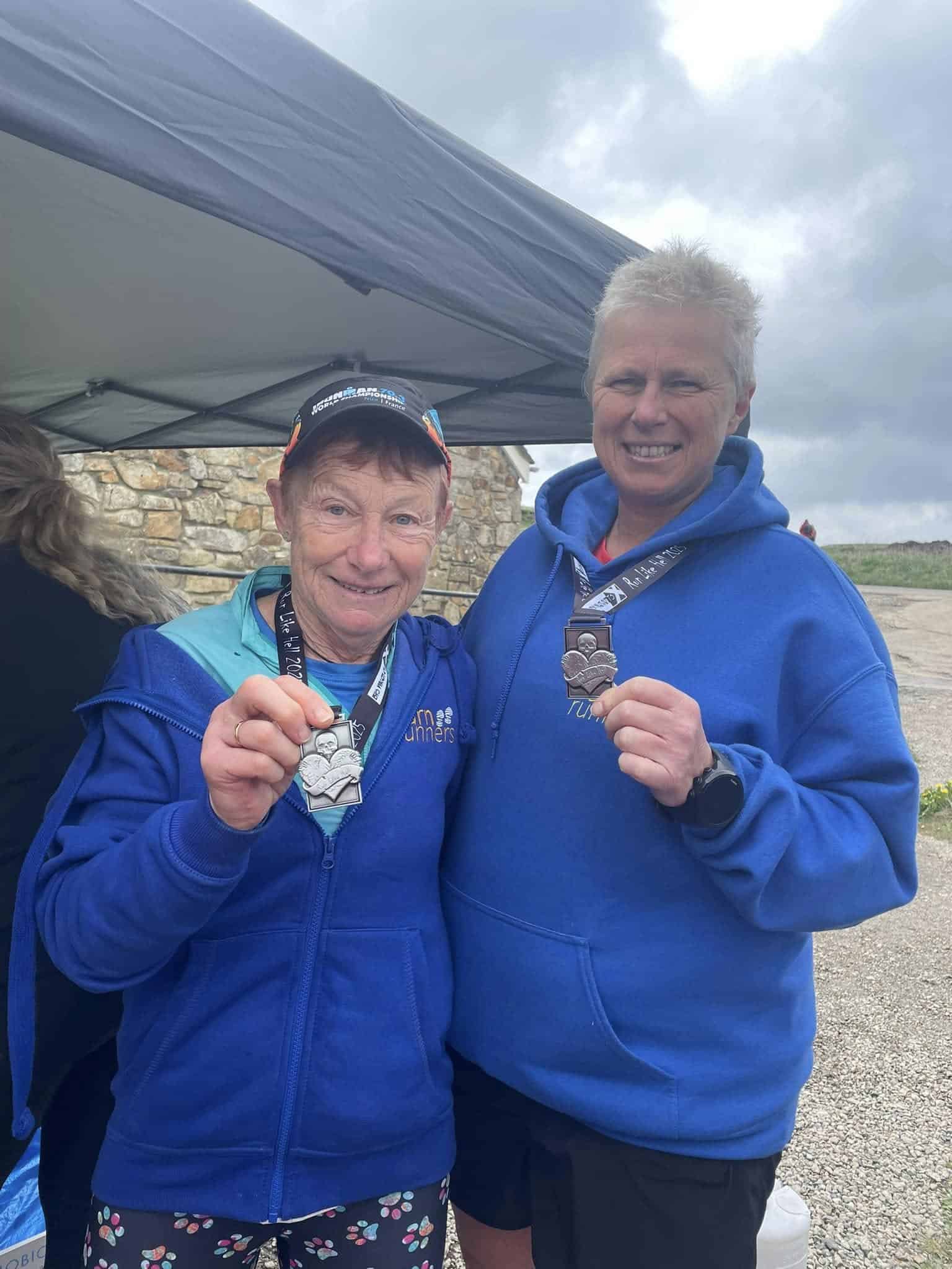 Janet and Sarah at Run Like Hell