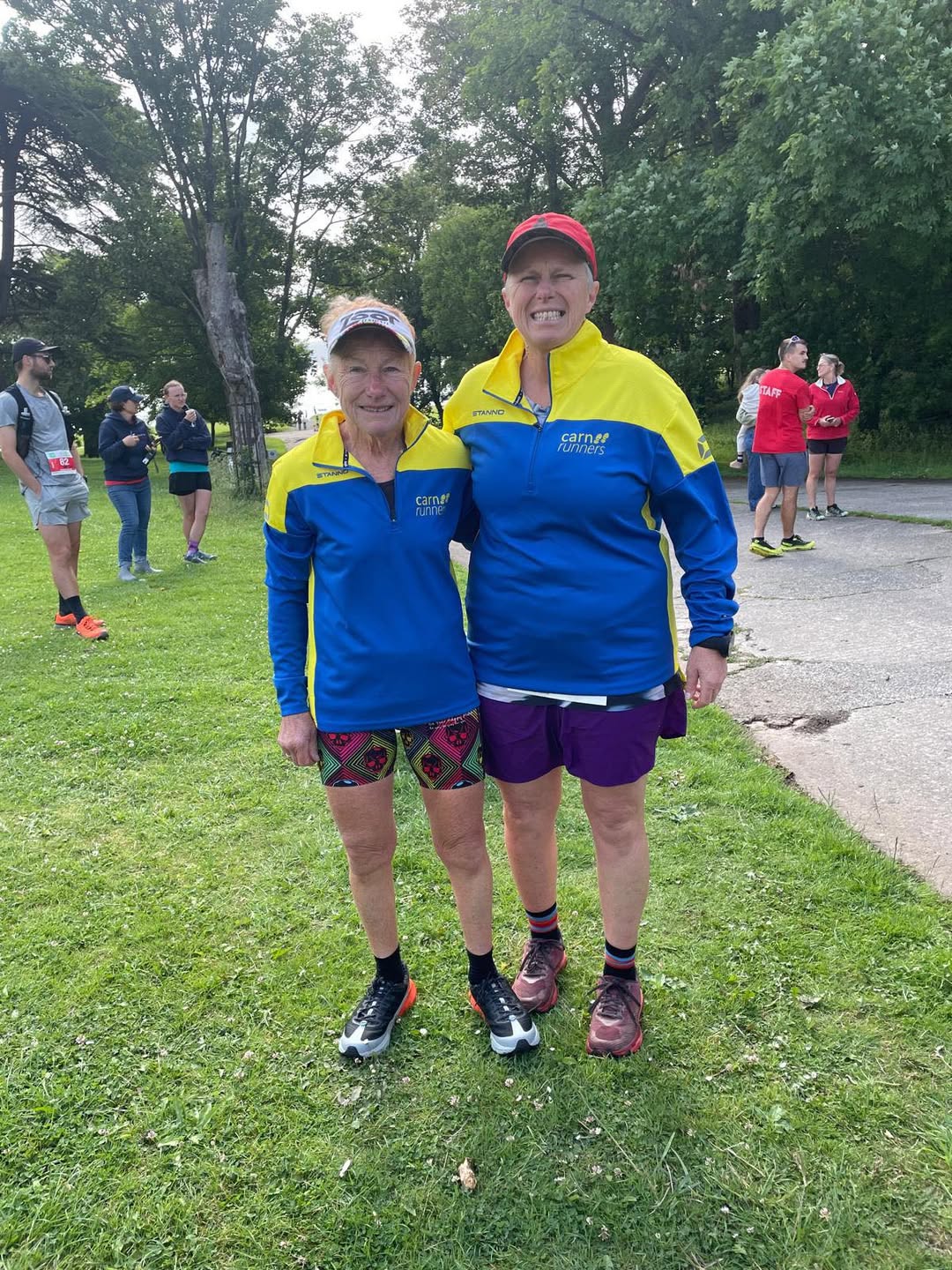 Jan and Sarah of Carn Runners Cornwall, taking on the Rame Head Running Race