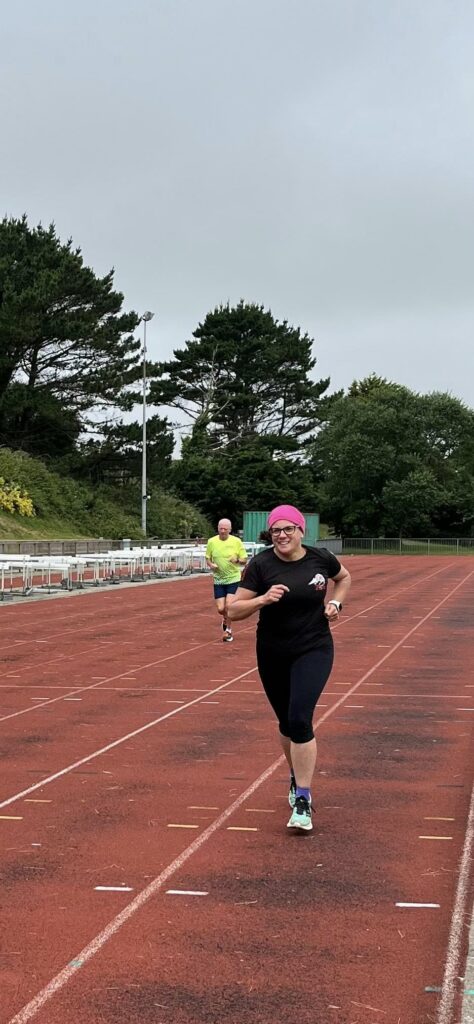 Carn Runners track night. Speed session training. Camborne and Redruth Running Club Near Me