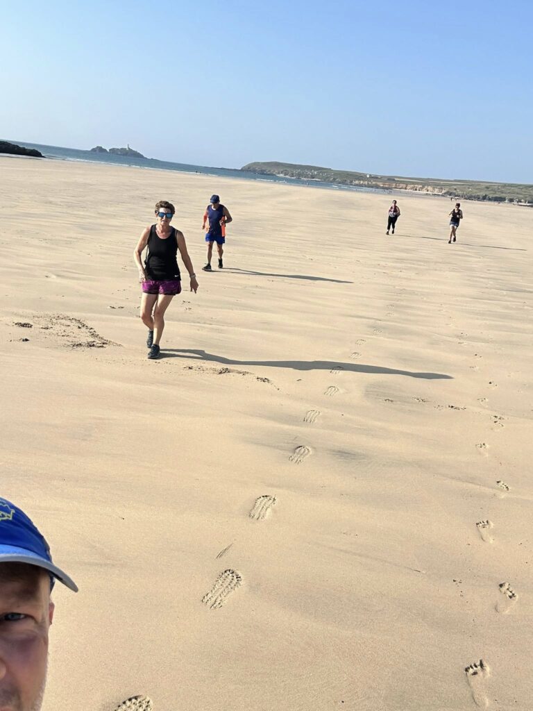 Carn Runners, running on the beach