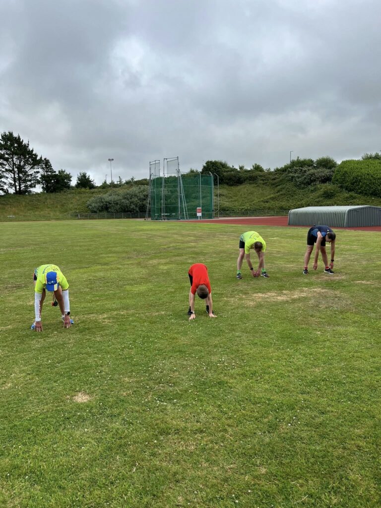 Carn Runners track night. Speed session training. Camborne and Redruth Running Club Near Me