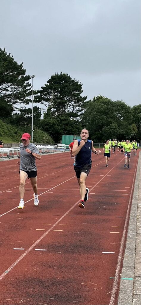 Carn Runners track night. Speed session training. Camborne and Redruth Running Club Near Me