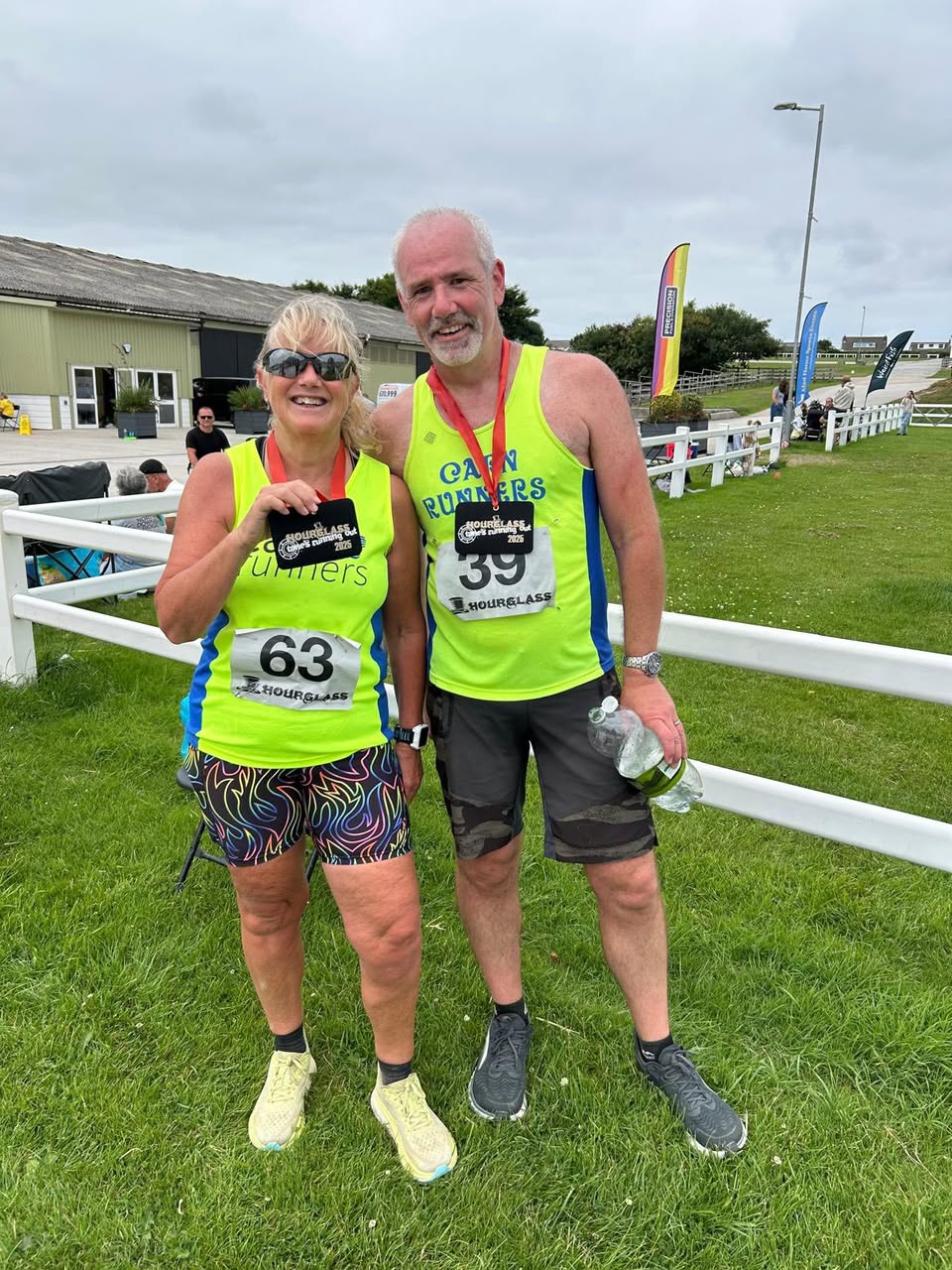 Laura and Steve at the Hourglass run
