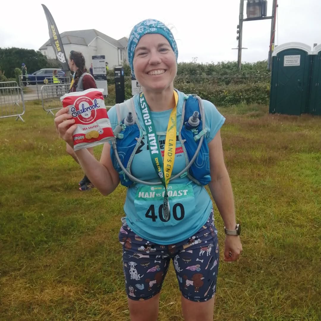 Bex finishing the last ever Man vs Coast
