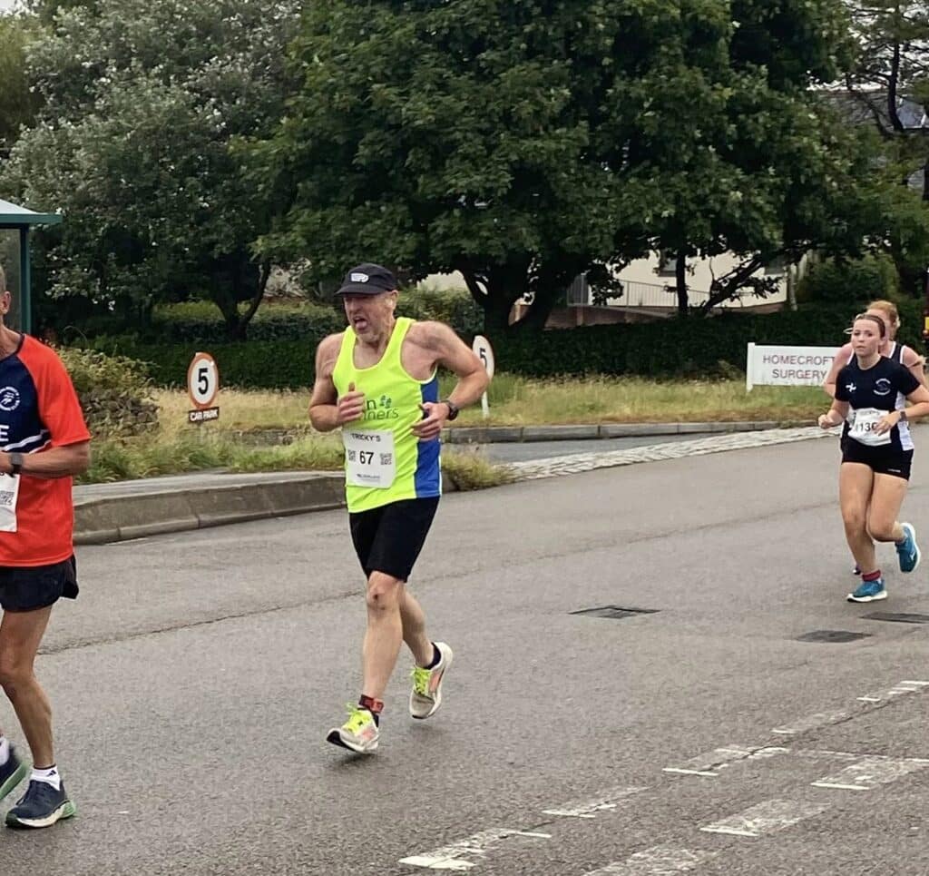 Carn Runners Running Club racing the Grand Prix Turkey Trot.