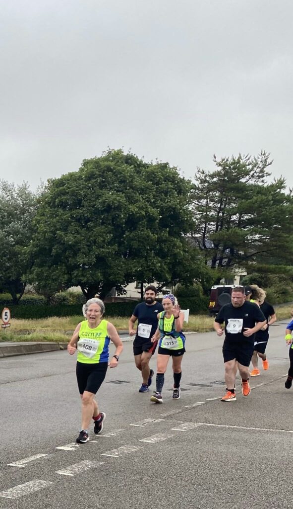 Carn Runners Running Club racing the Grand Prix Turkey Trot.