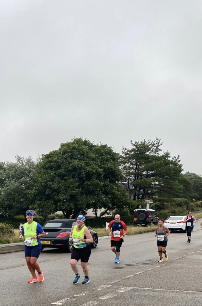 Carn Runners Running Club racing the Grand Prix Turkey Trot.