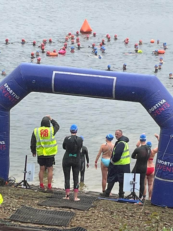 Carn Runners Swimming Division at Roadford Lake open water swim event