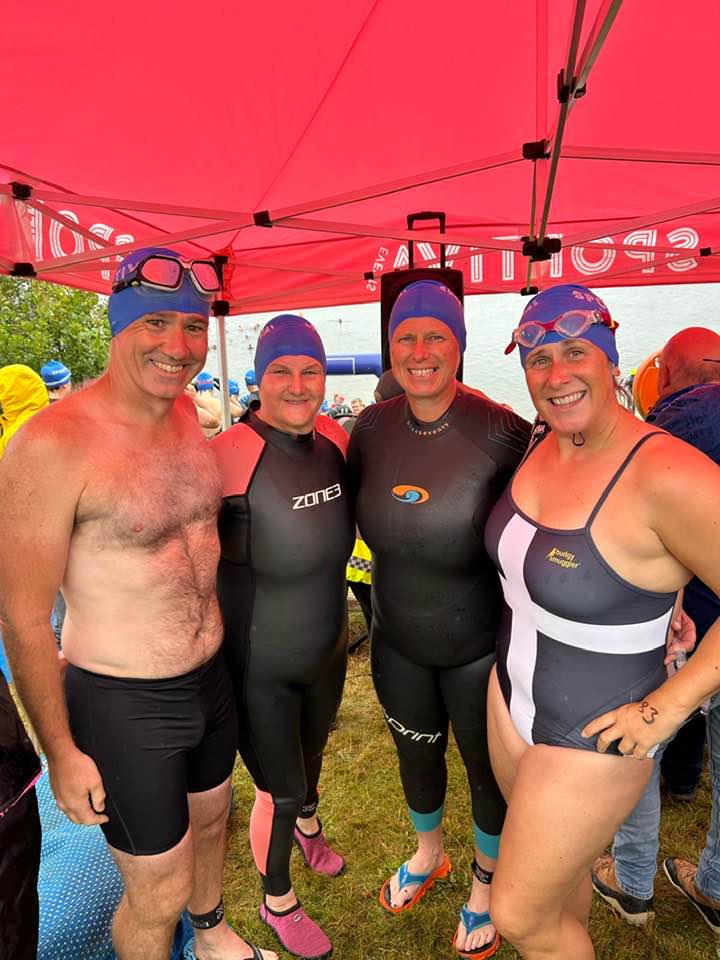 Carn Runners Swimming Division at Roadford Lake open water swim event