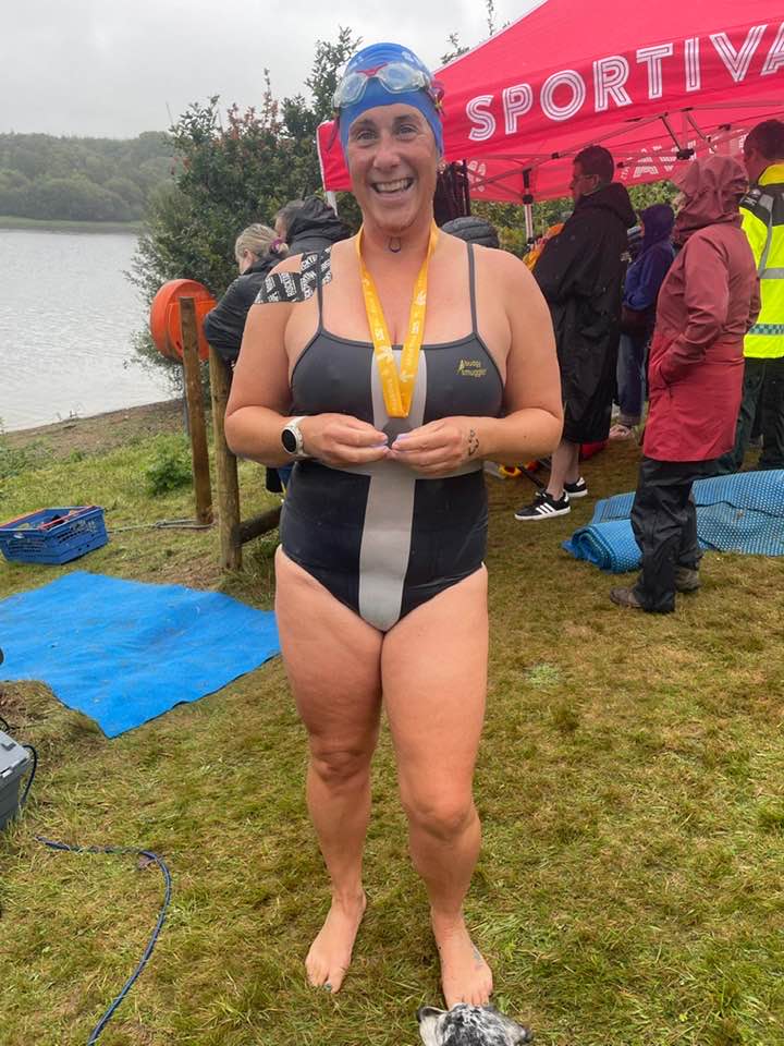 Carn Runners Swimming Division at Roadford Lake open water swim event