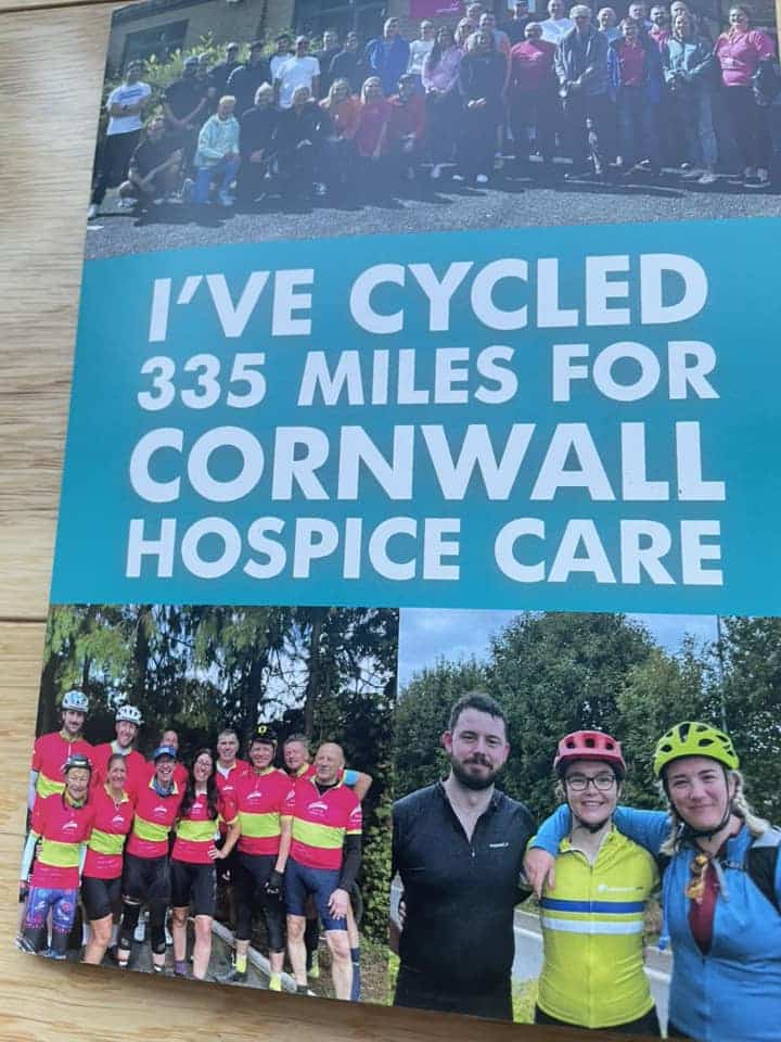 Janet cycling in Normandy on her charity ride