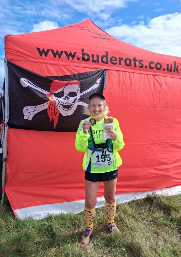 Carn Runners taking part in the Bude Pirate Run along the Cornish coast path