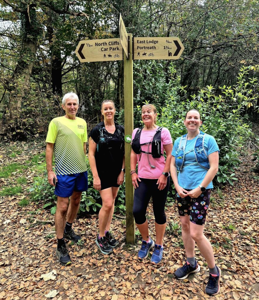 Carn Runners group after the Sunday social run at The Rockpool