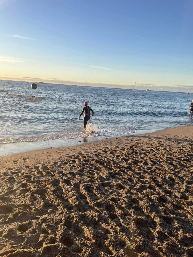 Janet competing at the Ironman 70.3 World Championship