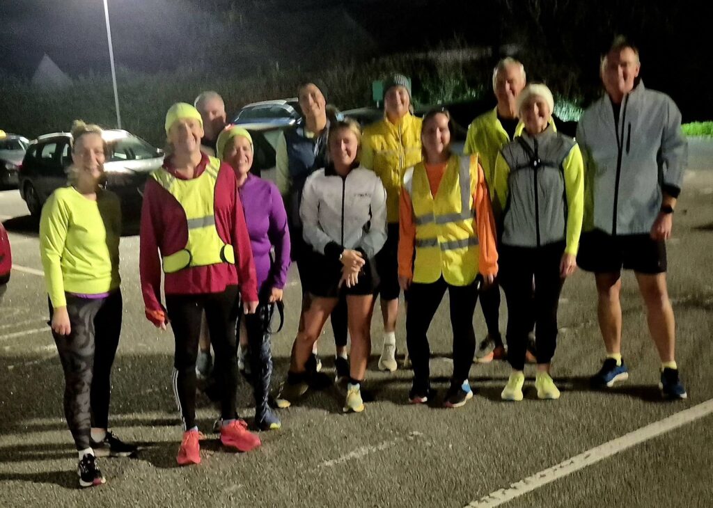 Carn Runners enjoying social miles through Tehidy and Illogan Woods