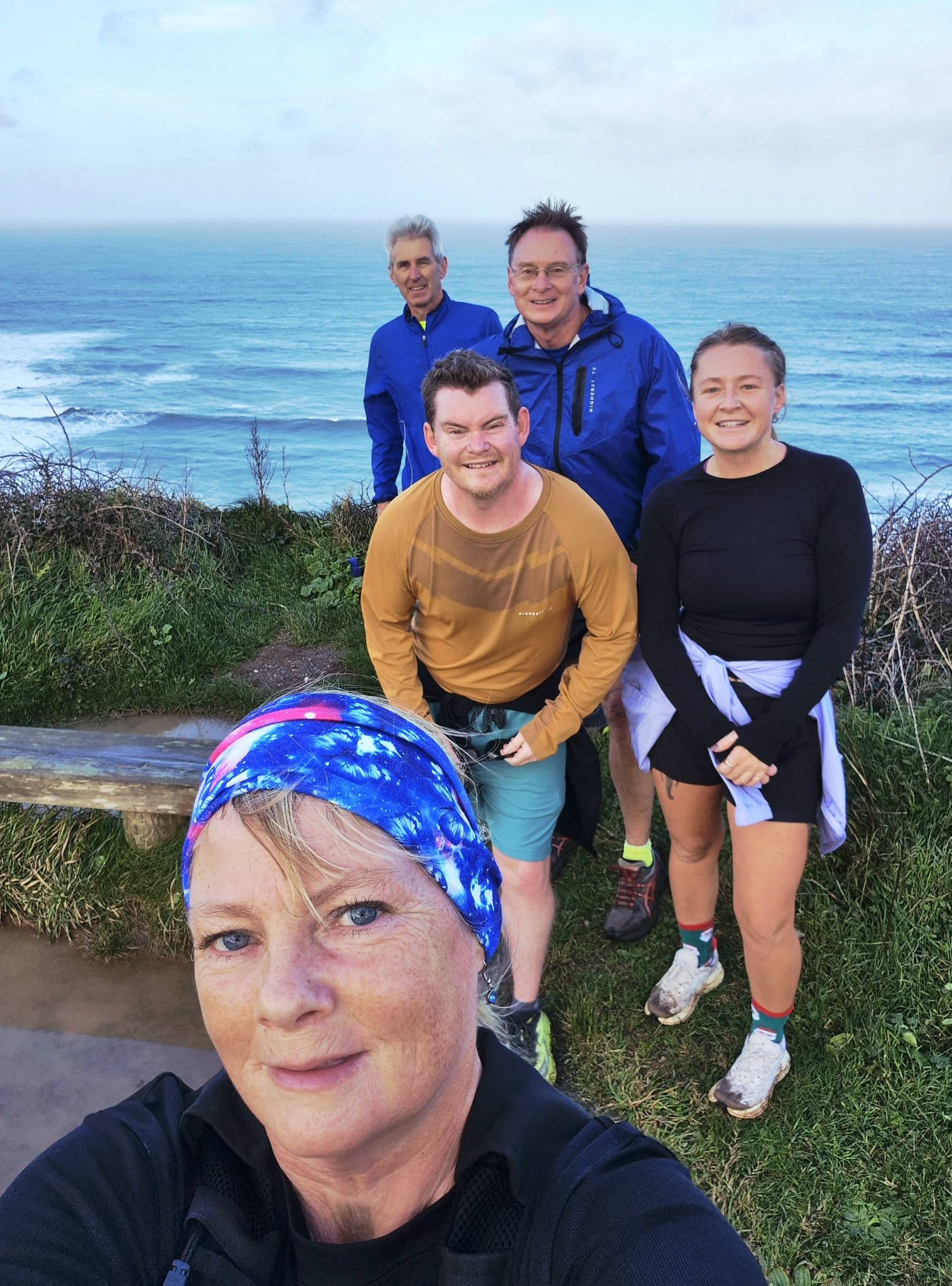 Carn Runners enjoying a weekend social run along the coast and through woodland routes.