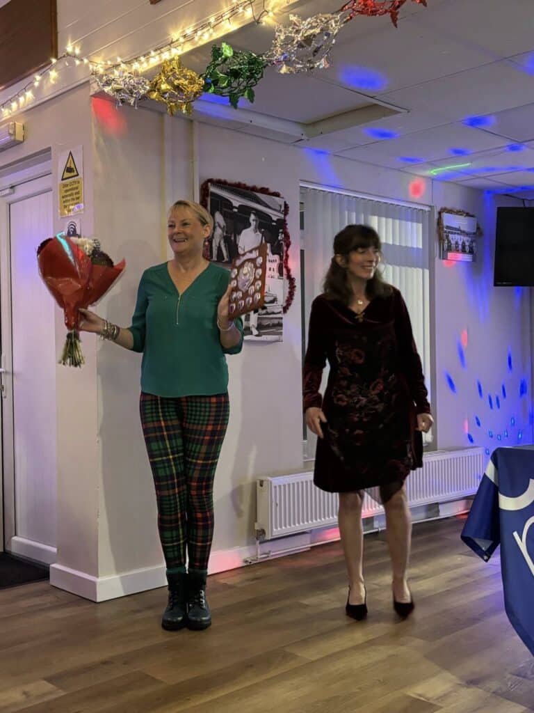 Carn Runners members celebrating at the annual Christmas party and awards night.