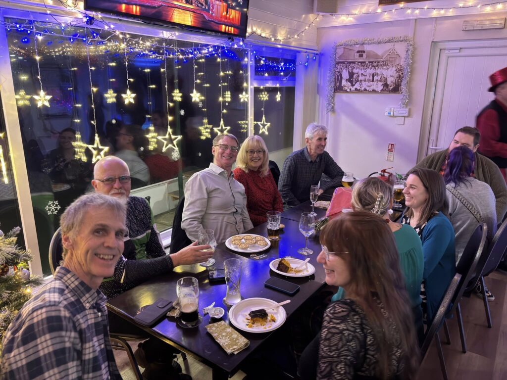 Carn Runners members celebrating at the annual Christmas party and awards night.