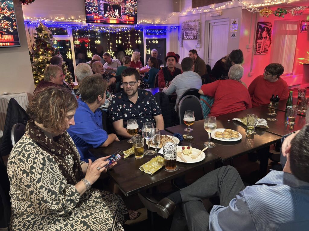 Carn Runners members celebrating at the annual Christmas party and awards night.