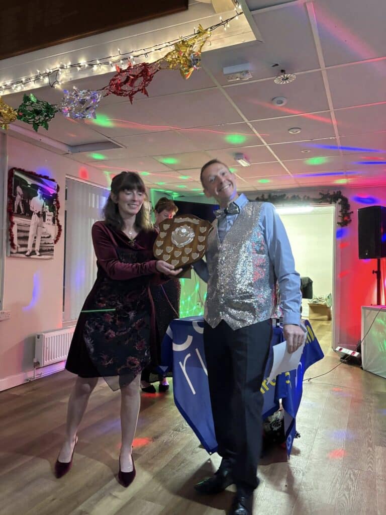 Carn Runners members celebrating at the annual Christmas party and awards night.