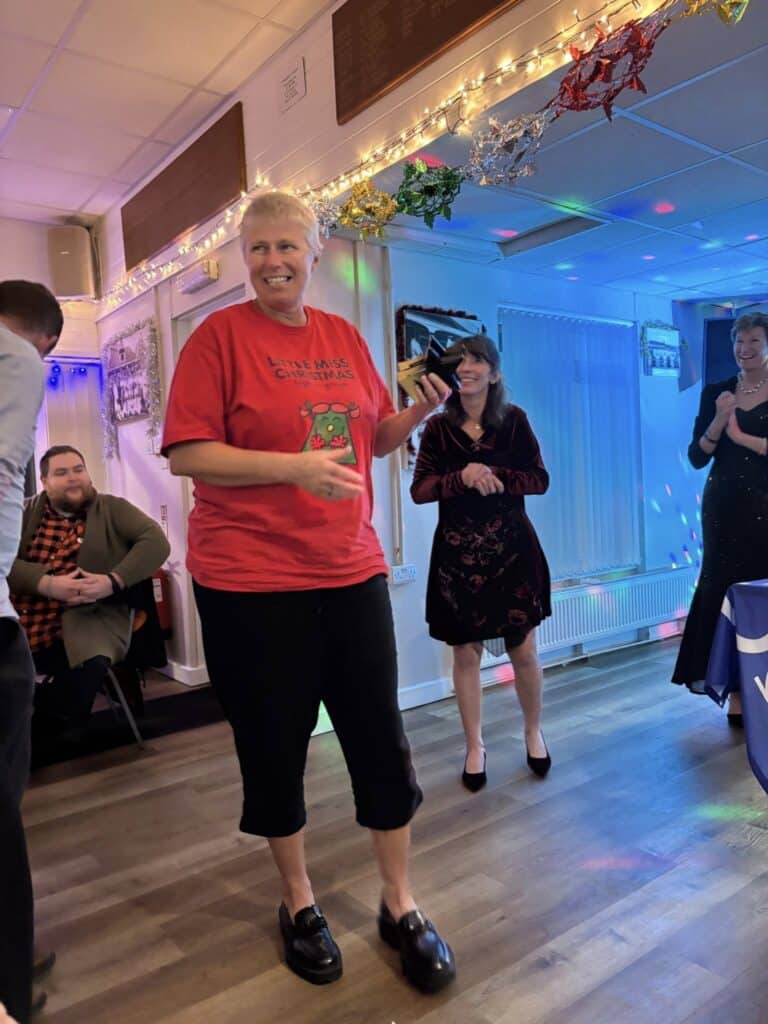 Carn Runners members celebrating at the annual Christmas party and awards night.