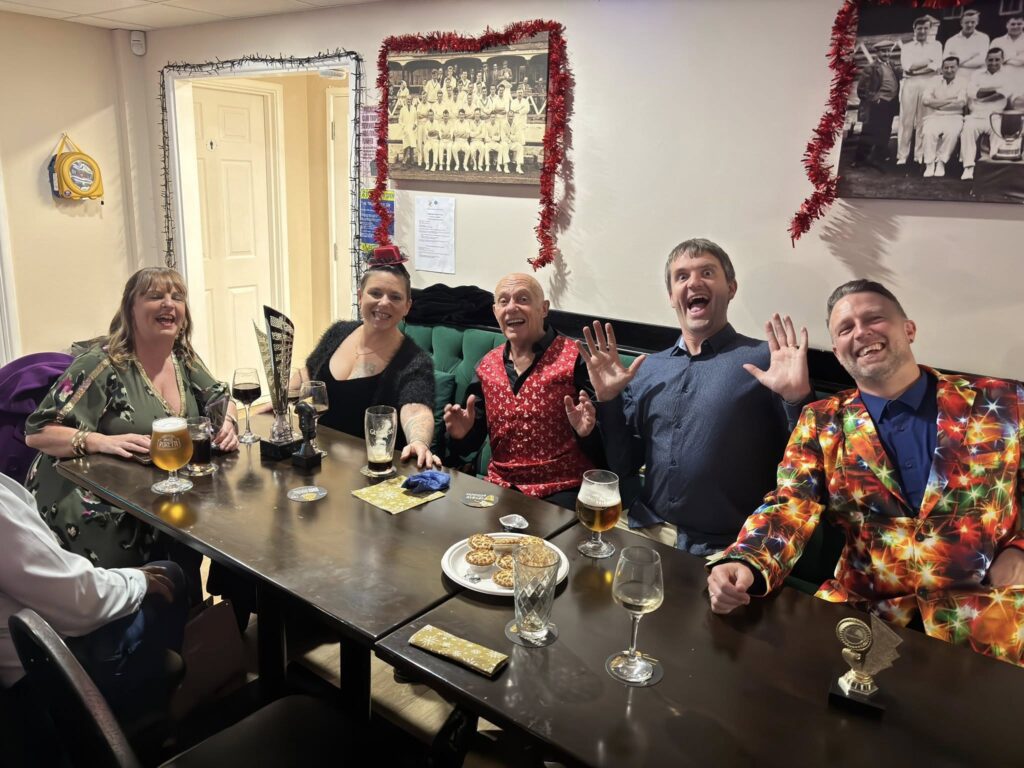 Carn Runners members celebrating at the annual Christmas party and awards night.