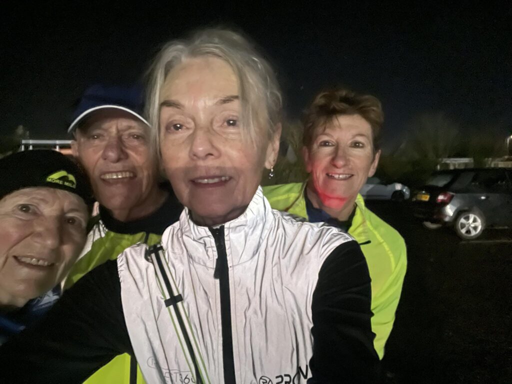 Carn Runners enjoying winter social runs, Friday runs and parkrun at Penrose