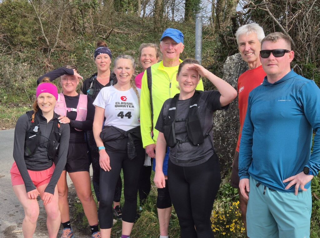 Carn Runners group social run starting and finishing at Bissoe in Cornwall