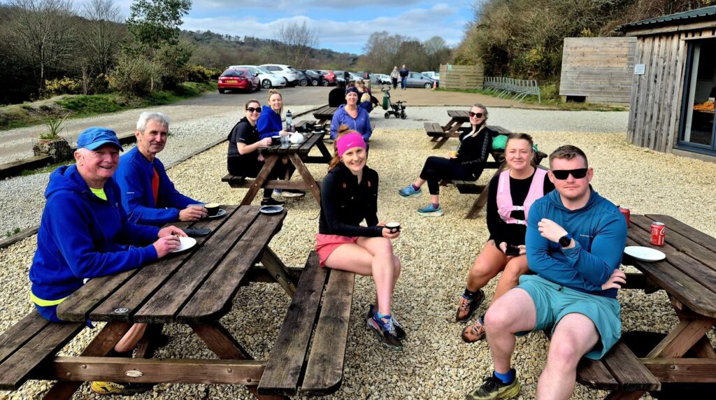 Carn Runners group social run starting and finishing at Bissoe in Cornwall