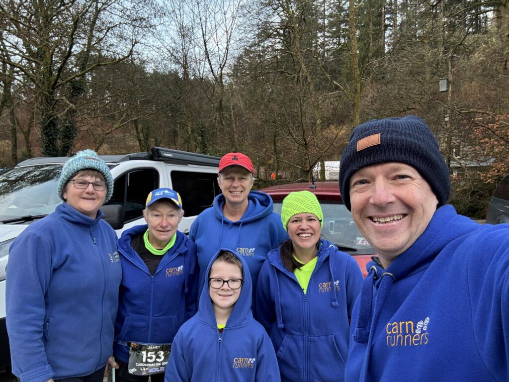 Carn Runners competing in the Cardinham Woods trail race organised by Purple Gecko