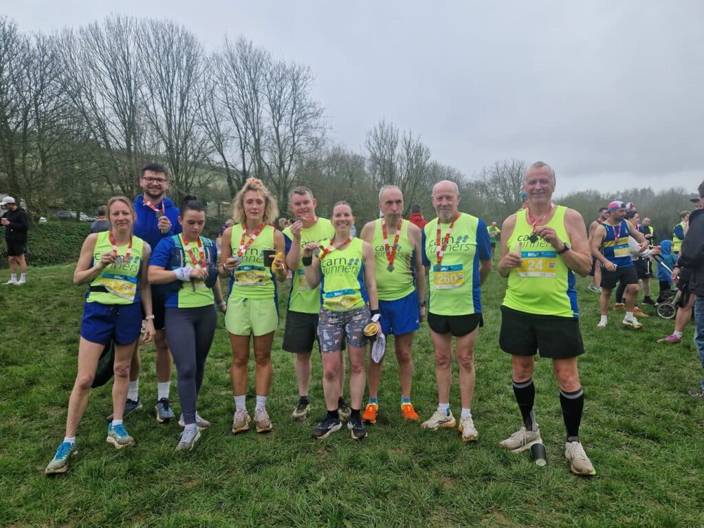 Carn Runners competing at the An Res race in Cornwall