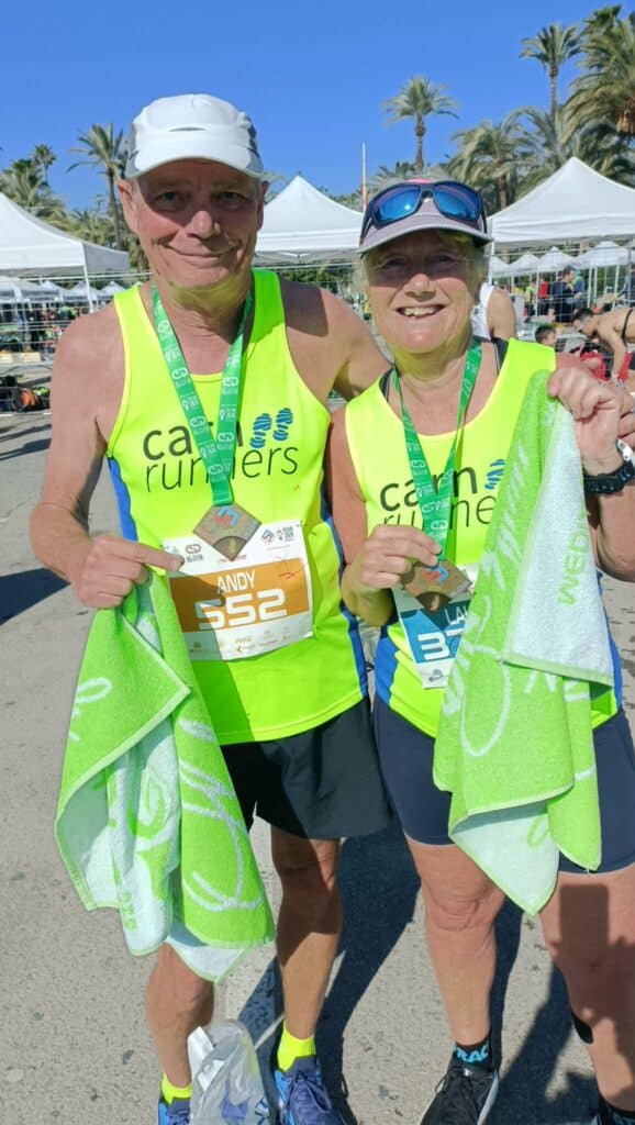 Carn Runners taking part in the Elche Half Marathon and 10km race in Spain