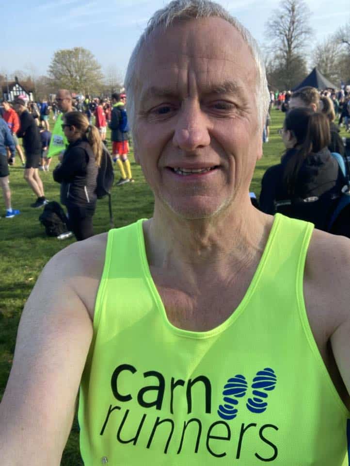 Carn Runners Mike and Emma at the Gloucester Half Marathon with Emma completing her first half
