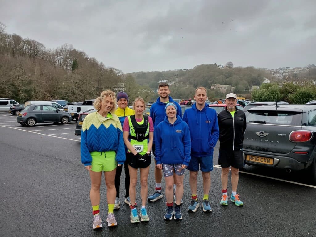 Carn Runners competing in the hilly Looe 10 Miler race in Cornwall