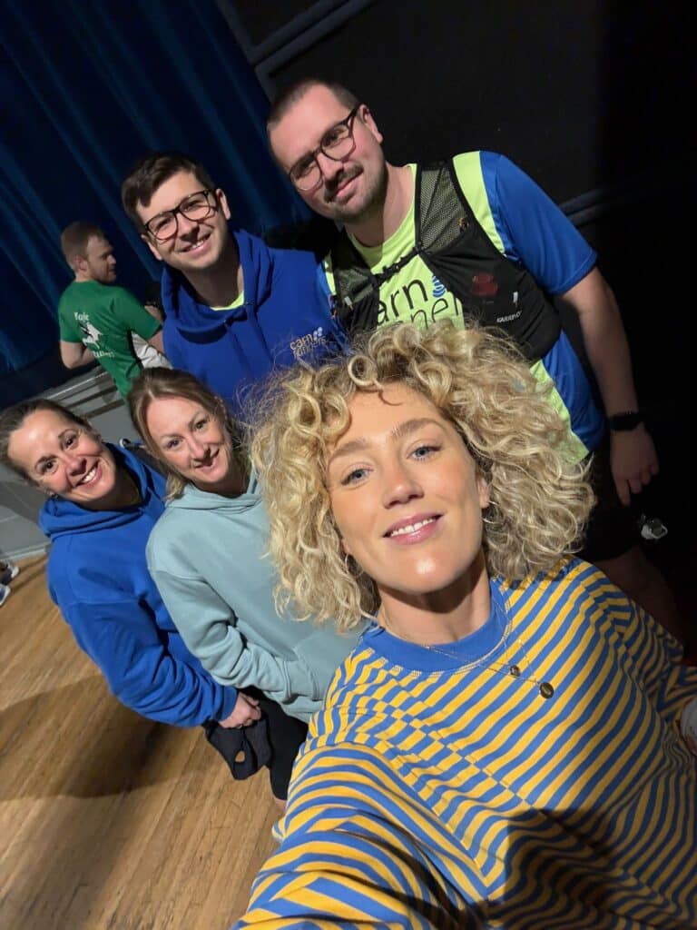 Carn Runners group competing in the Falmouth Half Marathon in Cornwall