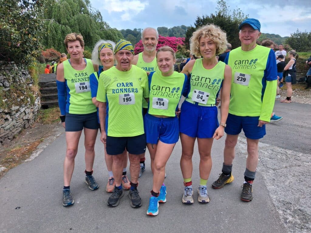 Carn Runners competing in the Boconnoc Estate multi-terrain race in Cornwall