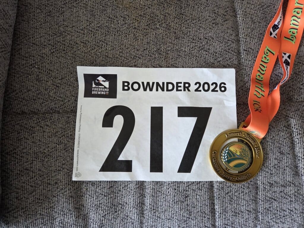 Carn Runners member Wayne running the Bownder 10K hosted by Bys Vyken