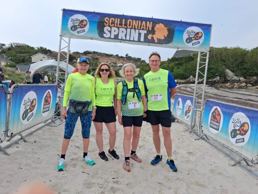 Carn Runners taking part in the Scillonian Sprint on St Mary’s in the Isles of Scilly