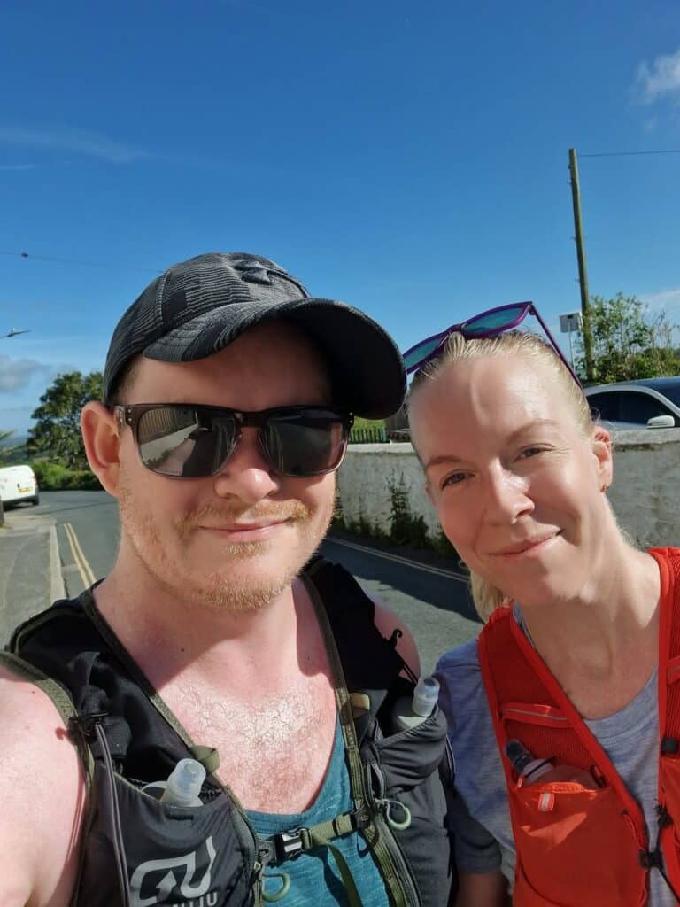 Carn Runners enjoying a social run and sea swim on the Cornish coast