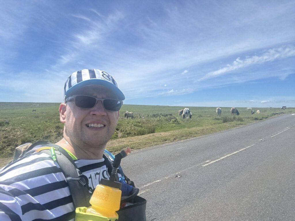 Carn Runners member Dave taking part in the Dartmoor Prison Break endurance challenge
