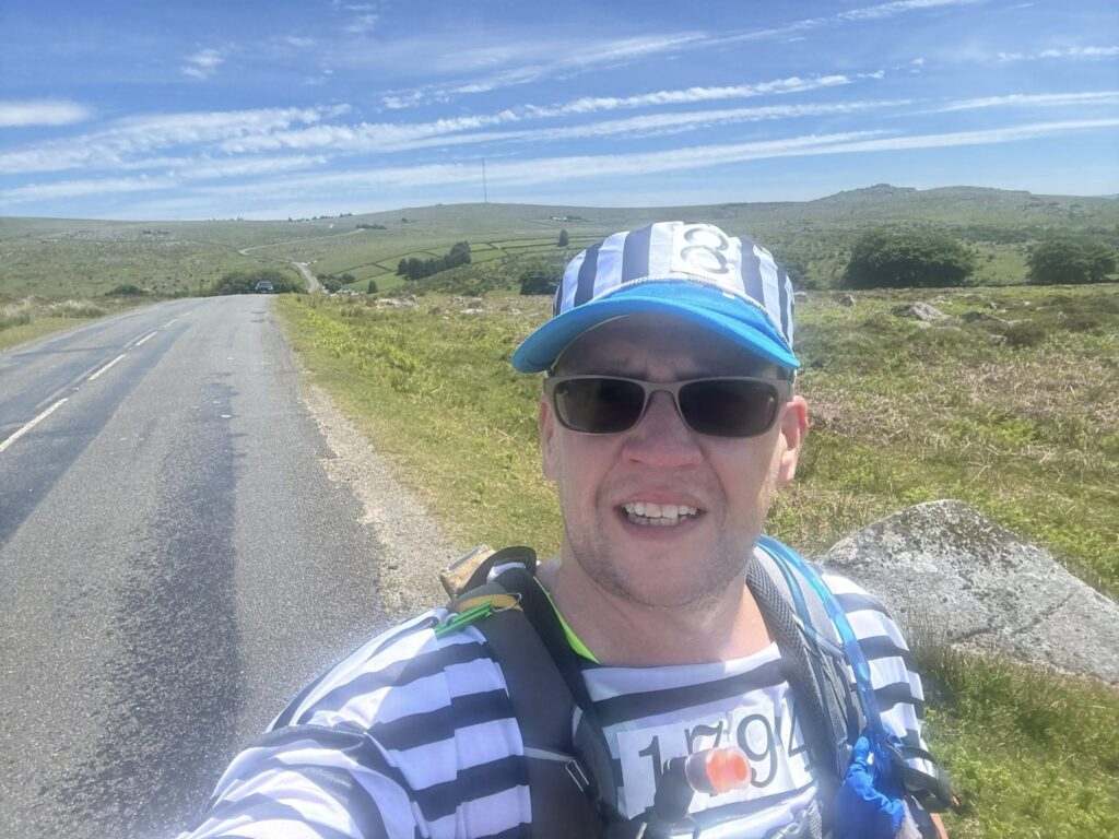 Carn Runners member Dave taking part in the Dartmoor Prison Break endurance challenge