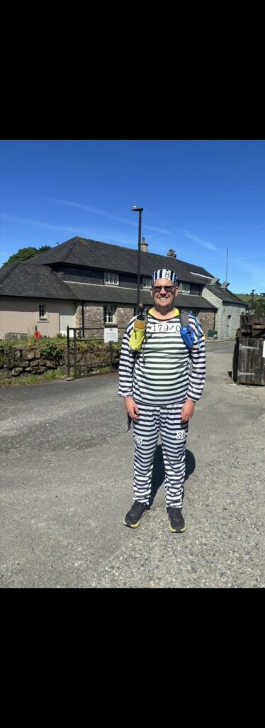 Carn Runners member Dave taking part in the Dartmoor Prison Break endurance challenge