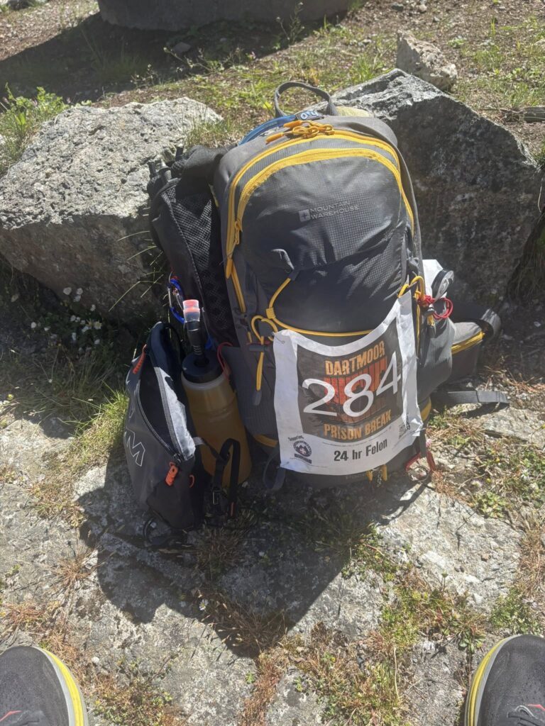 Carn Runners member Dave taking part in the Dartmoor Prison Break endurance challenge