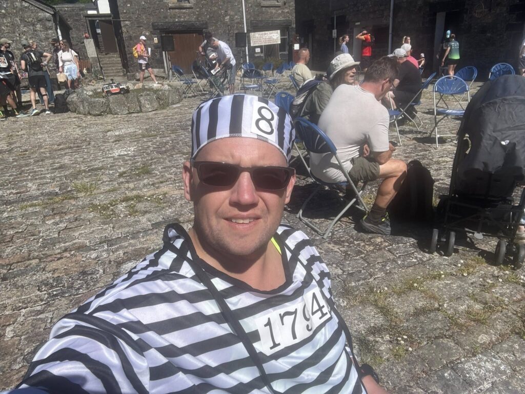 Carn Runners member Dave taking part in the Dartmoor Prison Break endurance challenge
