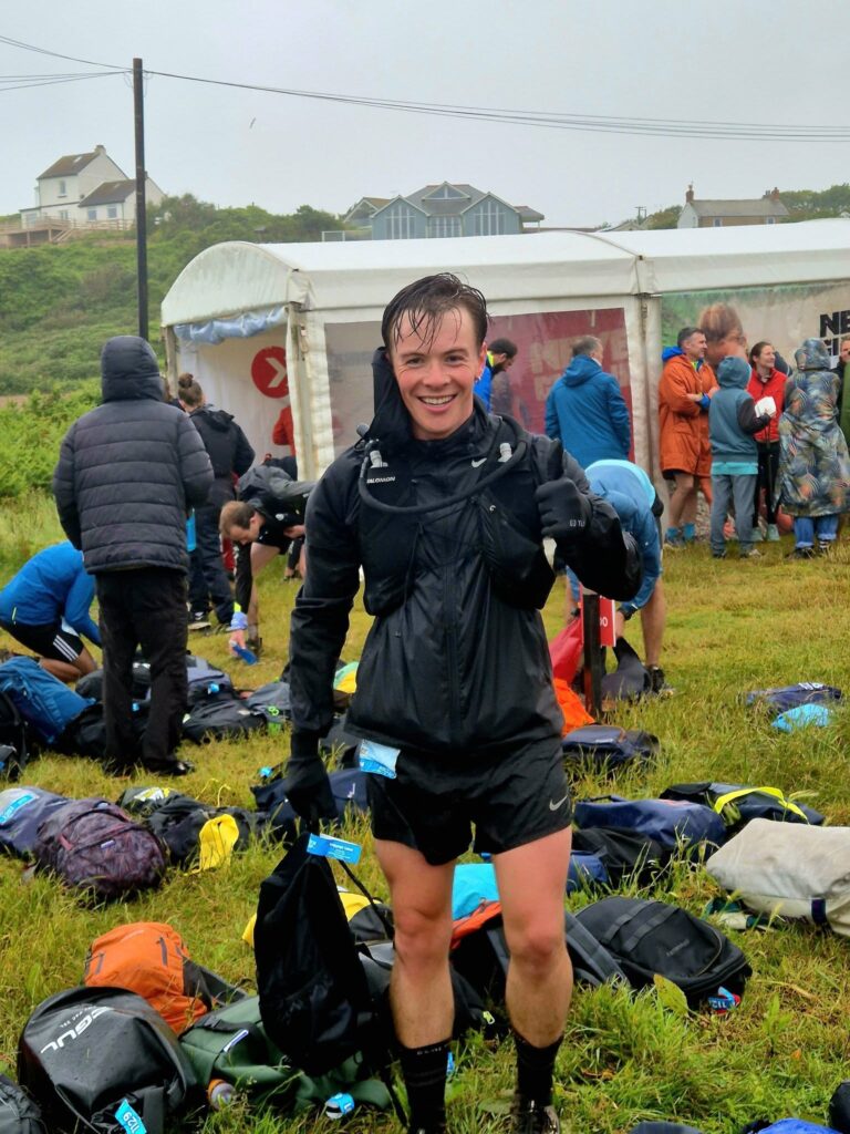 Carn Runners runners taking on the Classic Quarter coast path challenge from Lizard Point to Land's End