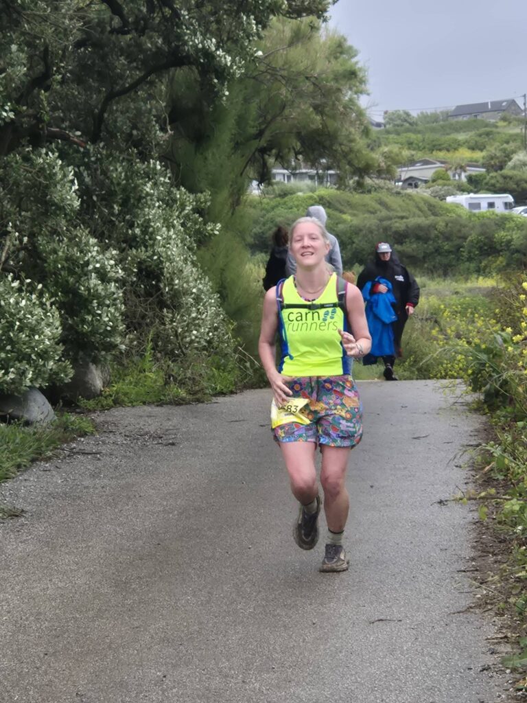 Carn Runners runners taking on the Classic Quarter coast path challenge from Lizard Point to Land's End