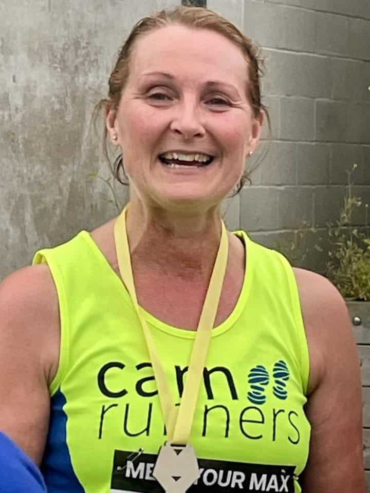 Carn Runners competing at the Meet Your Max 10K multi-terrain race near Truro