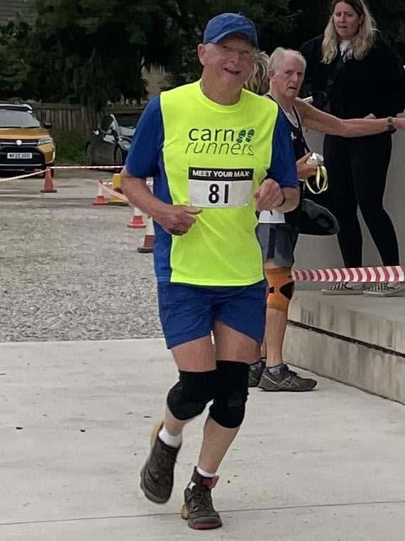 Carn Runners competing at the Meet Your Max 10K multi-terrain race near Truro