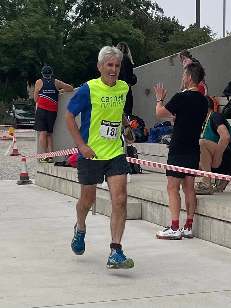 Carn Runners competing at the Meet Your Max 10K multi-terrain race near Truro