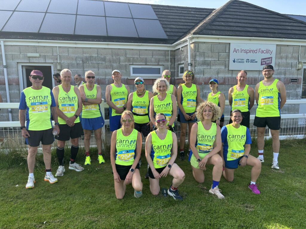 Carn Runners competing at the St Agnes 5 Miler in warm summer conditions
